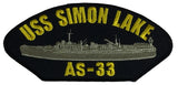 USS SIMON LAKE AS-33 PATCH - Found per customer request! Ask Us! - HATNPATCH