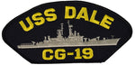 USS DALE CG-19 SHIP PATCH - GREAT COLOR - Veteran Owned Business - HATNPATCH