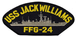 USS JACK WILLIAMS FFG-24 SHIP PATCH - GREAT COLOR - Veteran Owned Business - HATNPATCH