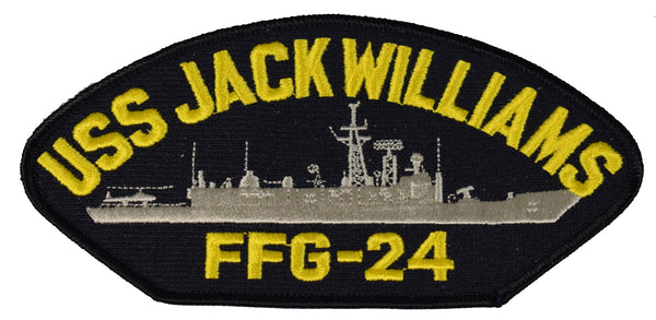 USS JACK WILLIAMS FFG-24 SHIP PATCH - GREAT COLOR - Veteran Owned Business - HATNPATCH