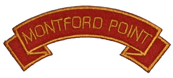 MONTFORD POINT MARINES SCROLL PATCH - Multi-colored -- - HATNPATCH