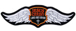 Jesus Christ Lord and Savior Wings and Cross Patch - Veteran Owned Business - HATNPATCH