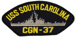 USS SOUTH CAROLINA CGN-37 SHIP PATCH - GREAT COLOR - Veteran Owned Business - HATNPATCH