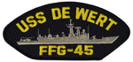 USS DE WERT FFG-45 SHIP PATCH - GREAT COLOR - Veteran Owned Business - HATNPATCH