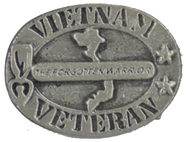 Vietnam Veteran Pewter Hat Pin - HATNPATCH