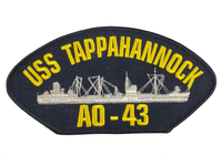 USS TAPPAHANNOCK AO-43 Ship Patch - Great Color - Veteran Owned Business - HATNPATCH