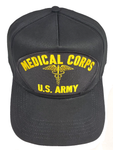 Medical Corps U.S. Army W/Caduceus HAT - Black - Veteran Owned Business - HATNPATCH
