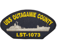 USS Outagamie County LST-1073 Ship Patch - Great Color - Veteran Owned Business - HATNPATCH