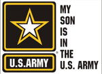 My Son is in the Army (Star Logo) Decal - HATNPATCH