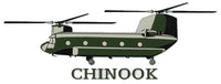 Chinook Helicopter Decal - HATNPATCH