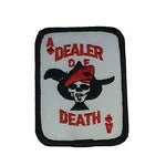 ACE OF SPADES CARD WITH SKULL AND BERET PATCH DEALER OF DEATH VIETNAM WAR - HATNPATCH