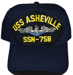 USS ASHEVILLE SSN-758 (Silver Dolphin) HAT - HATNPATCH