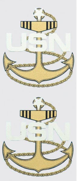 Navy SCPO E-8 Anchor Decal - HATNPATCH