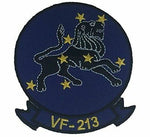 USN NAVY STRIKE FIGHTER SQUADRON VF-213 BLACK LIONS PATCH NAS OCEANA VETERAN - HATNPATCH