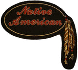 NATIVE AMERICAN W/ FEATHERS PATCH - HATNPATCH