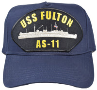 USS Fulton AS-11 Ship HAT - Navy Blue - HATNPATCH