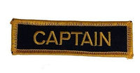 USN CAPTAIN NAME TAPE STYLE PATCH GOLD NAVY BLUE - HATNPATCH