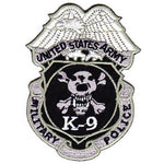 US Army Military Police K-9 Badge Patch - HATNPATCH