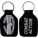 US ARMY COMBAT ACTION BADGE CAB KEY CHAIN VETERAN SOLDIER COMBAT SERVICE SUPPORT - HATNPATCH