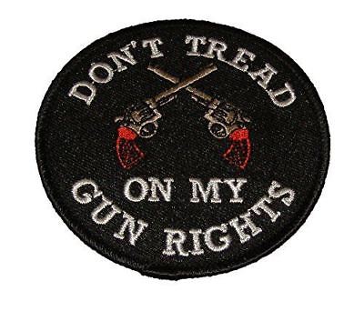 DON'T TREAD ON MY GUN RIGHTS W/ CROSSED PISTOLS PATCH 2ND SECOND AMENDMENT - HATNPATCH