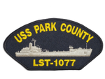 USS Park County LST-1077 Ship Patch - Great Color - Veteran Owned Business - HATNPATCH