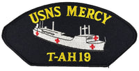 US Navy USNS Mercy T-AH 19 Patch - Veteran Owned Business - HATNPATCH