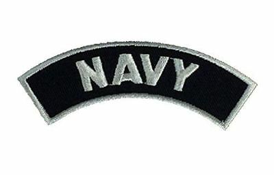 Navy Rocker Tab Blk/Wht Patch - HATNPATCH