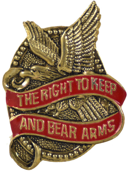 RIGHT TO KEEP & BEAR ARMS HAT PIN - HATNPATCH