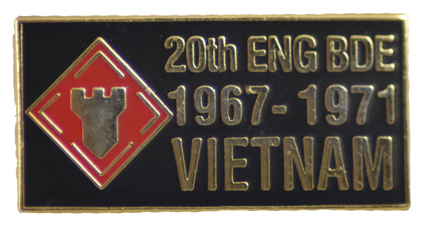 20th Engineer Brigade Vietnam Hat Pin - HATNPATCH