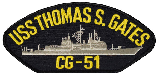 USS THOMAS S. GATES CG-51 SHIP PATCH - GREAT COLOR - Veteran Owned Business - HATNPATCH