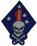 1ST MAR DIV GUADACANAL SKULL PATCH - HATNPATCH