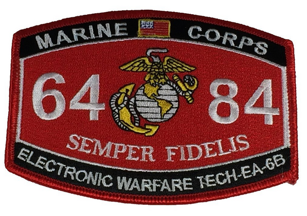 MARINE CORPS 6484 ELECTRONIC WARFARE TECH EA-6B PROWLER SEMPER FIDELIS MOS PATCH - HATNPATCH