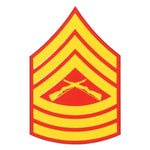 USMC E-8 Master Sgt Decal - HATNPATCH