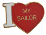 I LOVE MY SAILOR HAT PIN - HATNPATCH