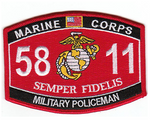 US Marine Corps 5811 Military Policeman MOS Patch - HATNPATCH