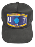 US Navy Seabee UTILITIES Man (UT) HAT - Black - Veteran Owned Business - HATNPATCH