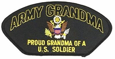 US ARMY GRANDMA PROUD GRANDMA OF A US SOLDIER PATCH GRAND DAUGHTER SON MOTHER - HATNPATCH