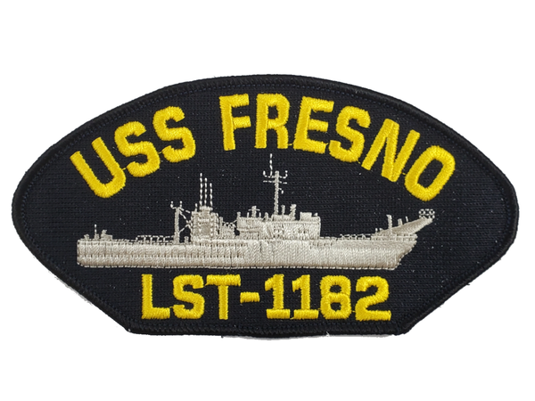 USS Fresno LST-1182 Ship Patch - Great Color - Veteran Owned Business - HATNPATCH