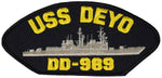 USS DEYO DD-989 SHIP PATCH - GREAT COLOR - Veteran Owned Business - HATNPATCH