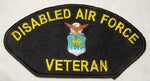Disabled Air Force Veteran Patch - HATNPATCH