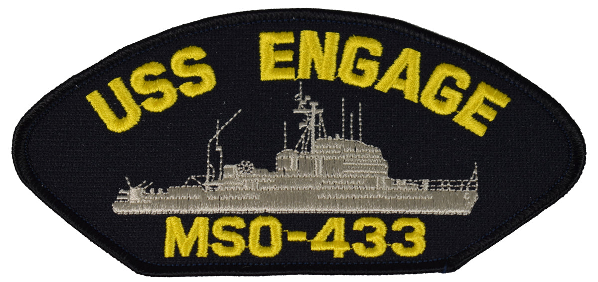 USS ENGAGE MSO-433 SHIP PATCH - GREAT COLOR - Veteran Owned Business ...