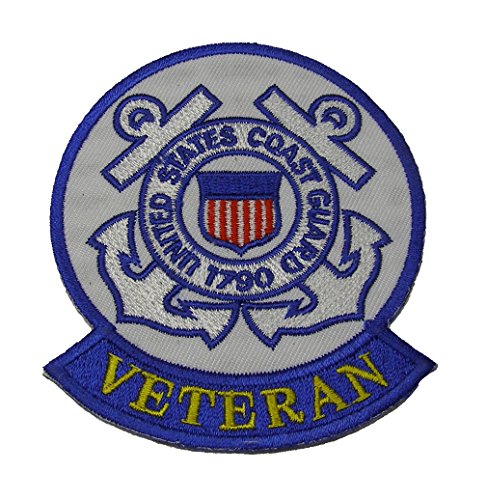 UNITED STATES COAST GUARD 1790 VETERAN Patch With Tab - Color - Veteran Owned Business. - HATNPATCH
