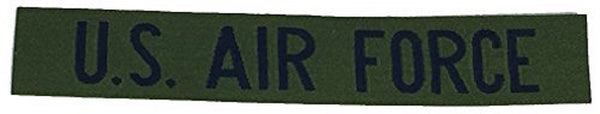 U.S. AIR FORCE NAME TAPE STYLE Patch - Blue/OD Green - Veteran Owned Business. - HATNPATCH