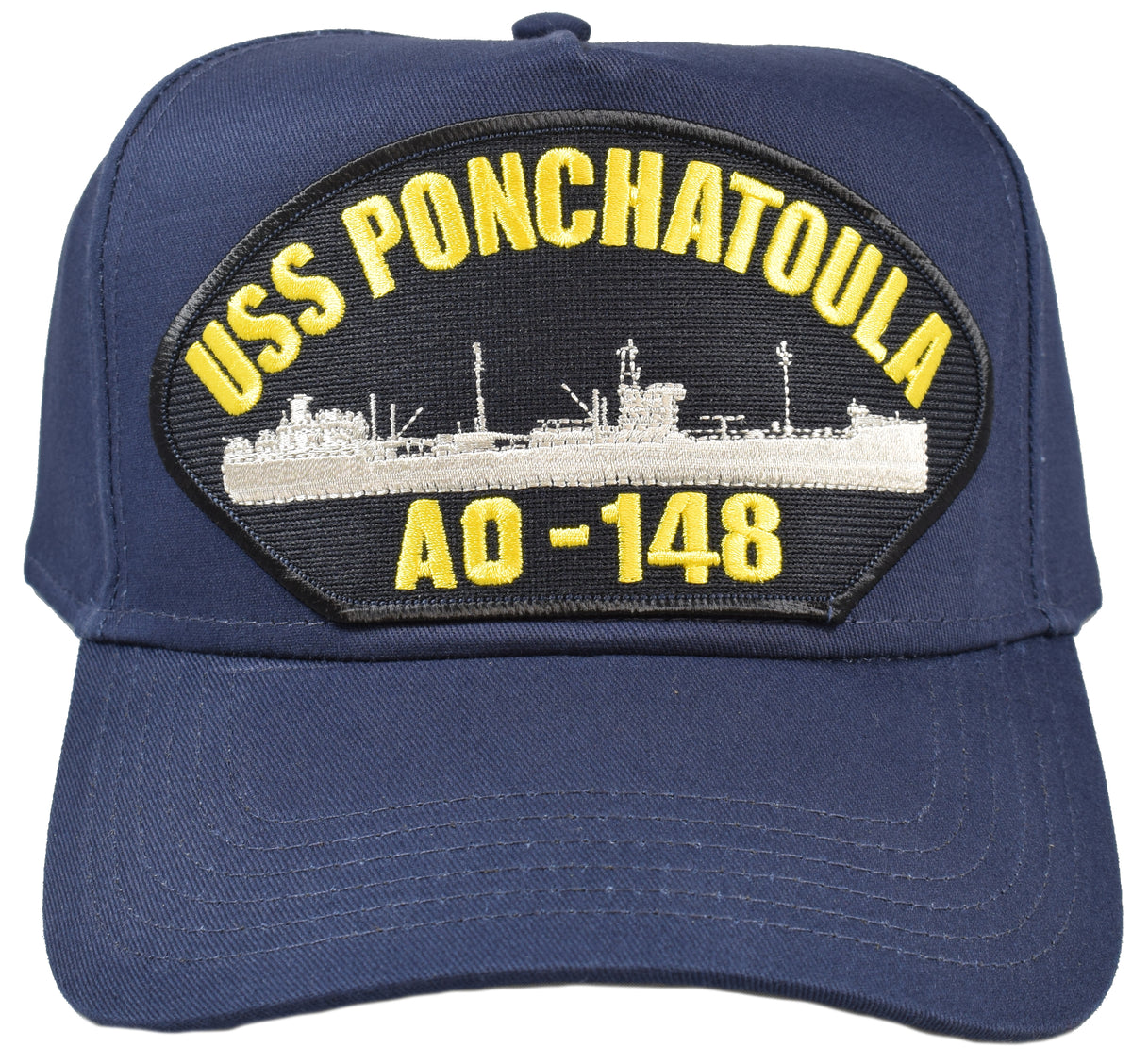 USS Ponchatoula AO-148 Ship HAT - Navy Blue | HATNPATCH