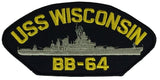 USS WISCONSIN BB-64 PATCH - HATNPATCH