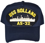 USS HOLLAND AS-32 HAT - NAVY BLUE - Found per customer request! Ask Us! - HATNPATCH