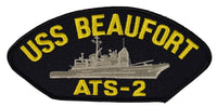 USS BEAUFORT ATS-2 SHIP PATCH - GREAT COLOR - Veteran Owned Business - HATNPATCH