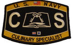 USN NAVY CS CULINARY SPECIALIST MOS RATING PATCH SAILOR VETERAN - HATNPATCH