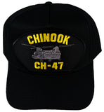 Chinook CH-47 HAT - Black - Veteran Owned Business - HATNPATCH