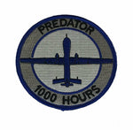 PREDATOR MQ-1 1000 HOURS PATCH UAV UAS UNMANNED AERIAL VEHICLE RECONNAISSANCE - HATNPATCH